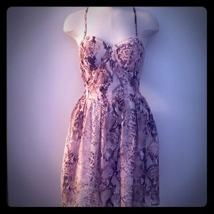 Snakeskin Dress w/Gold Flecks